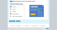 Desktop Screenshot of calculadoralaboral.com